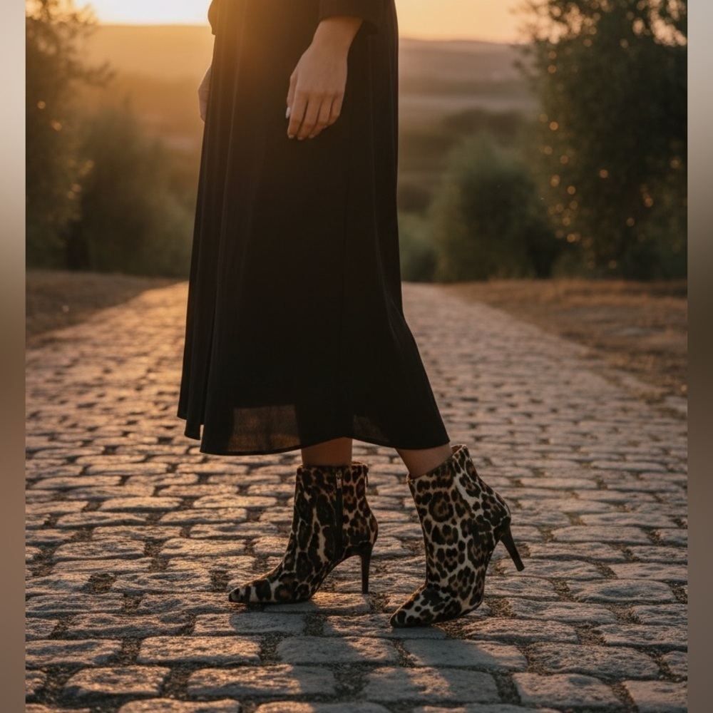 Zadig & Voltaire Animal Print Heeled Boots Pony-style calfskin boots